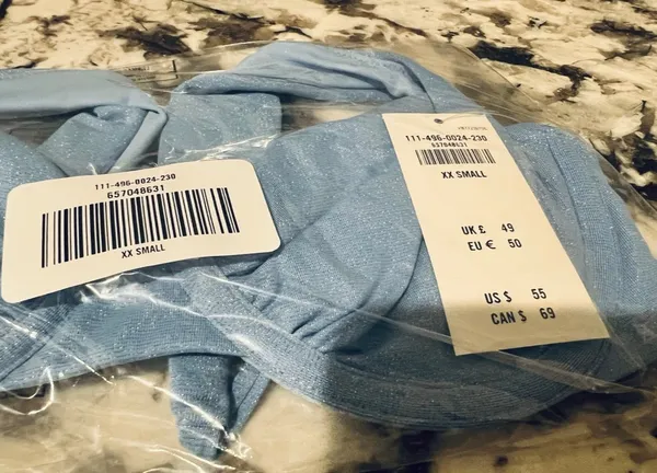 Abercrombie Blue Wide Strap Underwire Bikini Top XXS NWT - Image 8
