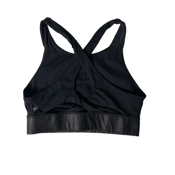 Fabletics Sports Bra Small Black Activewear Gym Yoga Athleisure - Image 2
