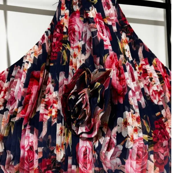 Petal & Pup LENNON HALTERNECK MAXI DRESS FLORAL Tiered Size S - Image 7