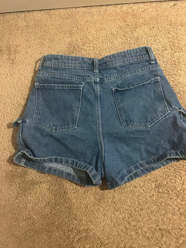 Cargo Denim Shorts Size 4 - Image 2