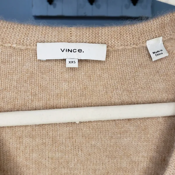 Vince Cashmere Weekend V-Neck Sweater XXS - Image 3