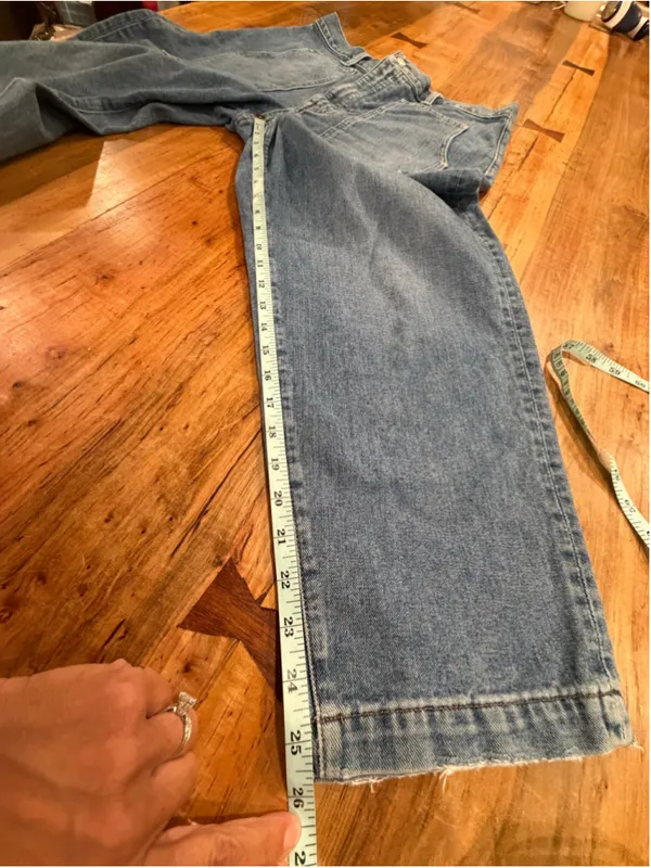 Madewell Balloon Jeans High Rise Wide Leg Utility Pocket Ankle Denim Pants Size - Image 10