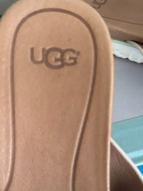 UGG Kari Sandal Leather Suede Pastel Women's Size 8 Slide Sandals - Image 5