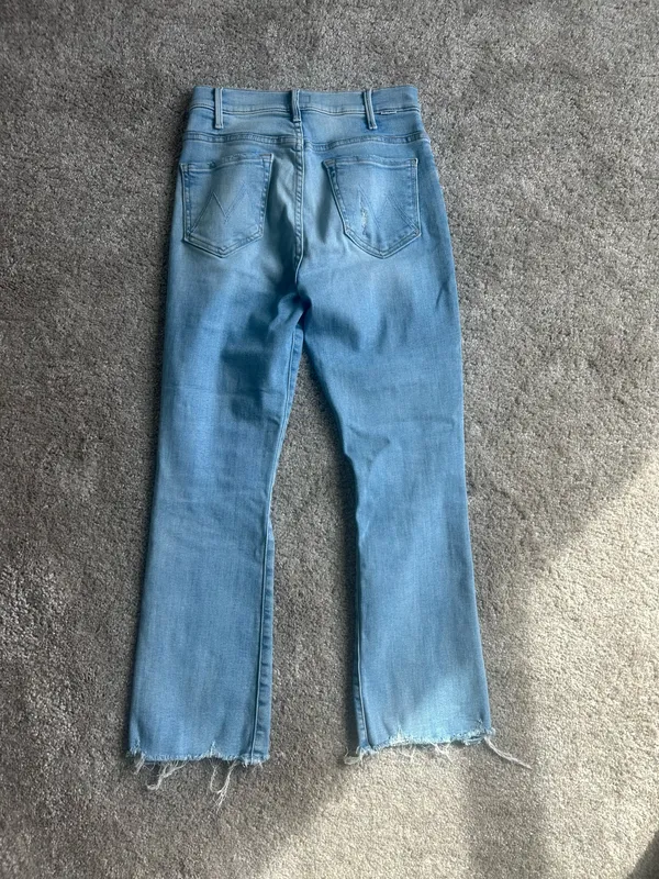 MOTHER Denim Jeans Hustler Ankle Fray - Image 9