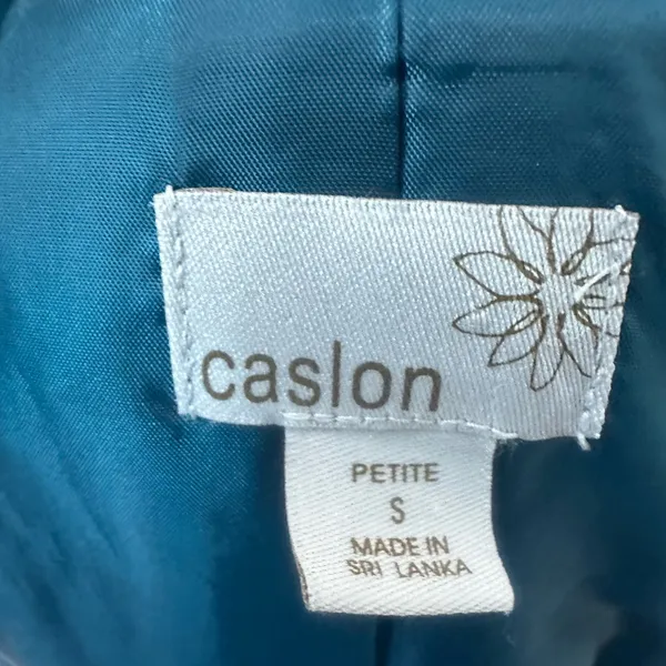 Caslon Women’s Teal Single Button Blazer Size Small Petite EUC - Image 6