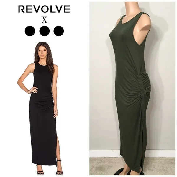 REVOLVE & Three Dots maxi ruched dress. - Image 2