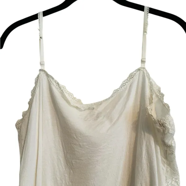 Cream Floral Lace Cami Top Ethereal Fairycore Coquette Cottagecore Layering - Image 5