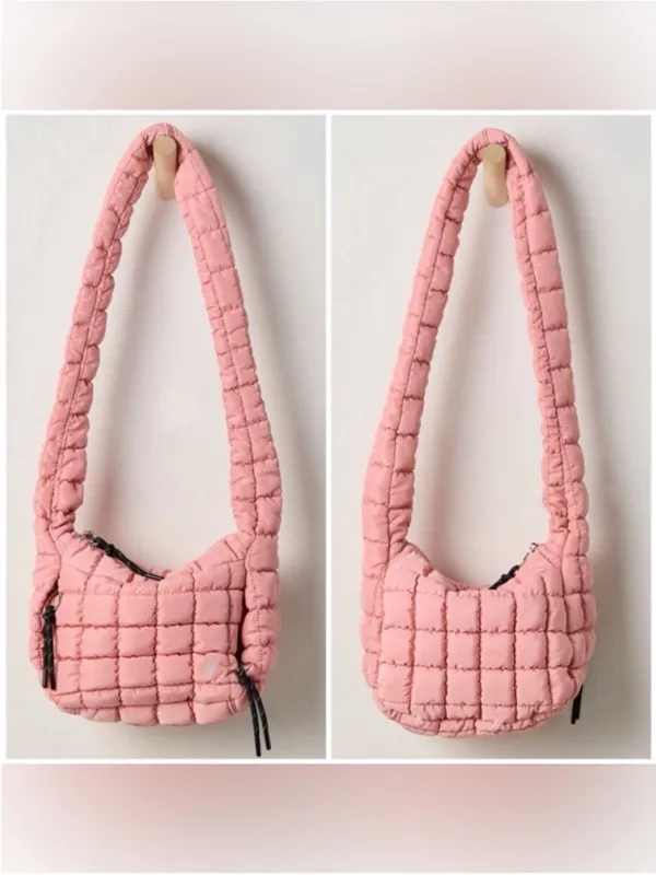 NWT Free People FP Movement Quilted Baby Carryall Sling Bag ballet slipper pink - Image 2