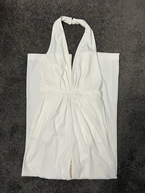 Boutique White open back jumpsuit - Image 3