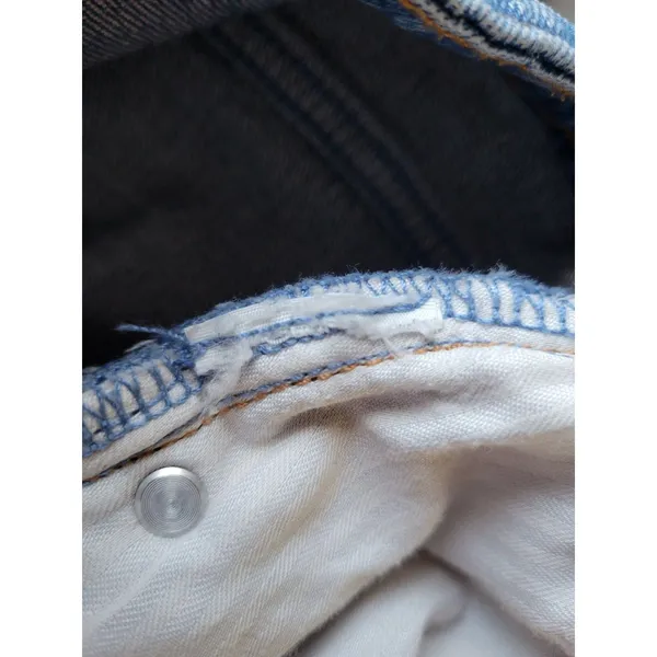 Abercrombie & Fitch The 90s Relaxed High Rise Distressed Straight Denim 28 - Image 13