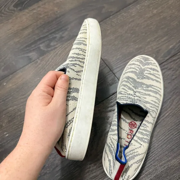 Rothy’s Women’s 8 Maritime Tiger Slip on Sneakers Shoes - Image 7