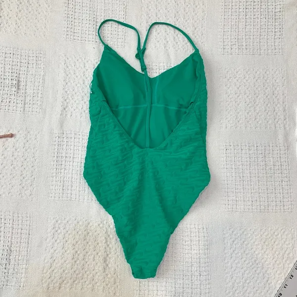 Nike Terry medium v neck y back one piece swimsuit SW2 3414 - Image 7