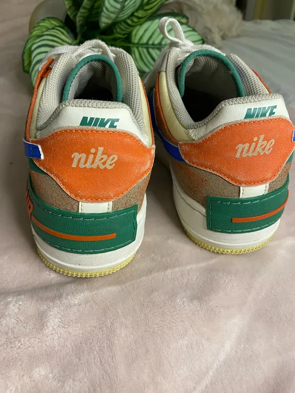 Nike Air Force 1 Shadow Blue Green Womens Size 8 - Image 3