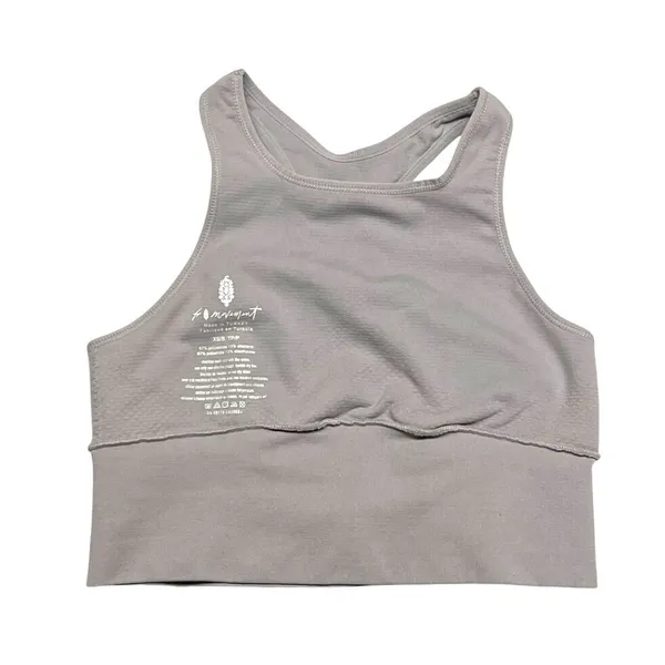 Free People Movement‎ Every Single Time Sports Bra Gray Racerback XS/S Yoga Gym - Image 4