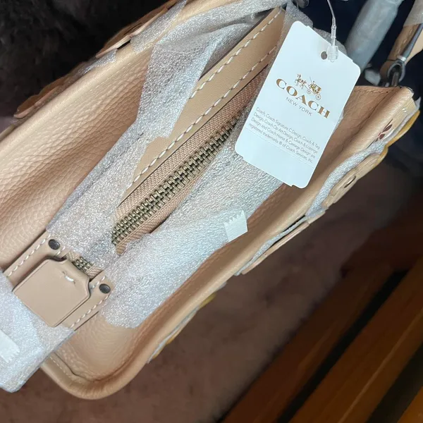 Coach Beechwood Tea Rose Rogue 30 Leather Satchel - Image 7