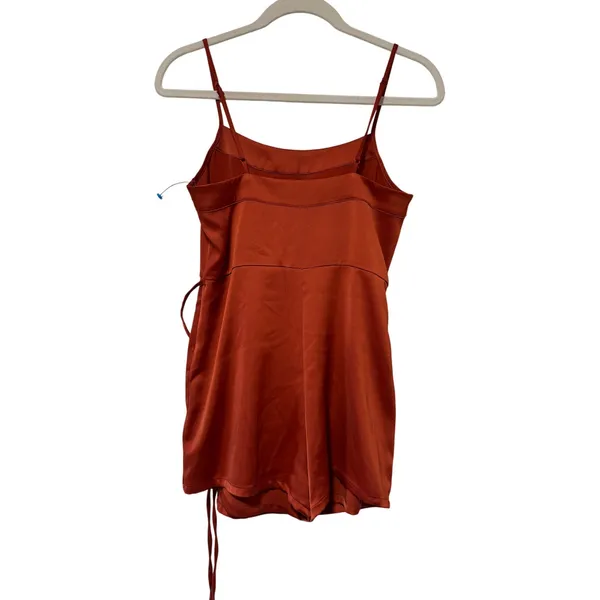 Urban Outfitters Rust Orange Spaghetti Strap mini Jumpsuit XS - Image 10