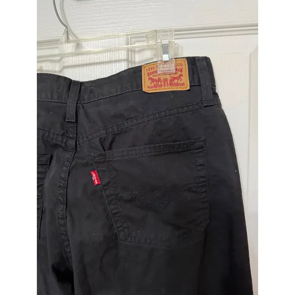 Levis 80s Mom Jeans Black High Waisted Tapered Leg Denim‎ Pants Size 32 - Image 5