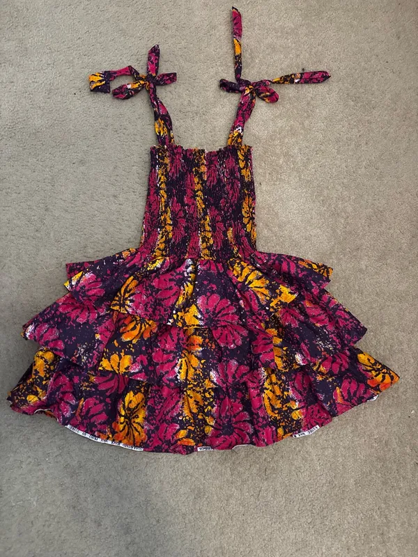 Ruffle mini dress Purple Size M - Image 3