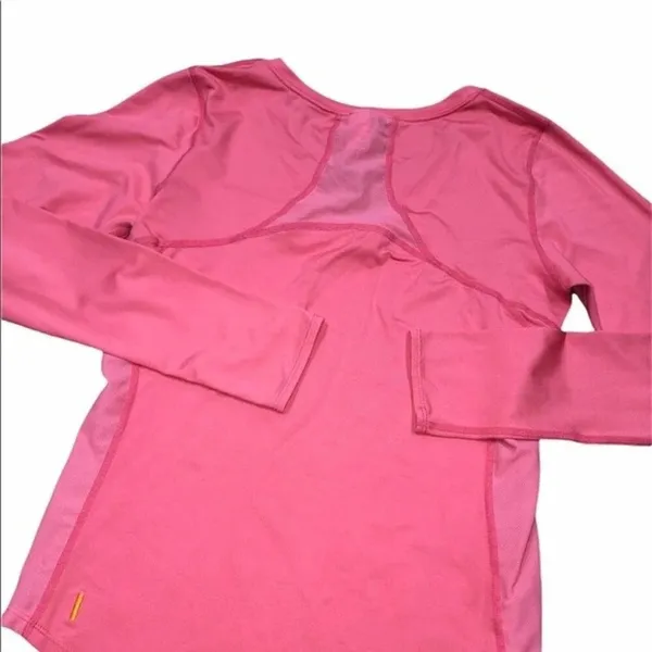 Lucy size small coral vented long-sleeve athletic top - Image 3