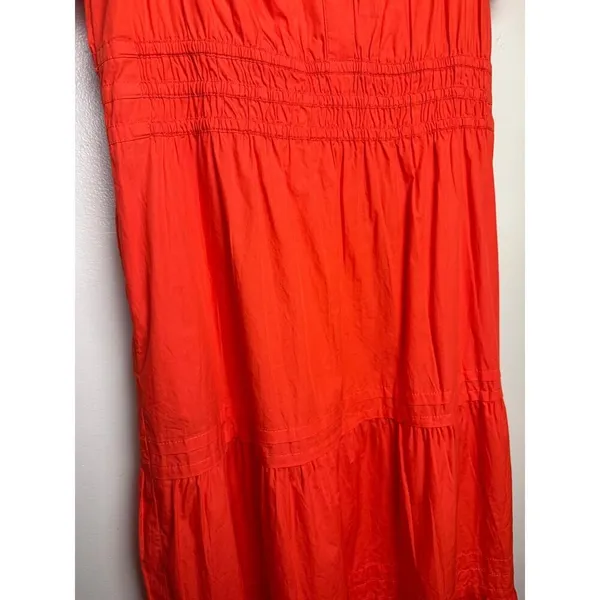 Quince Organic Cotton Poplin Tiered Maxi Dress Sz.M - Image 4