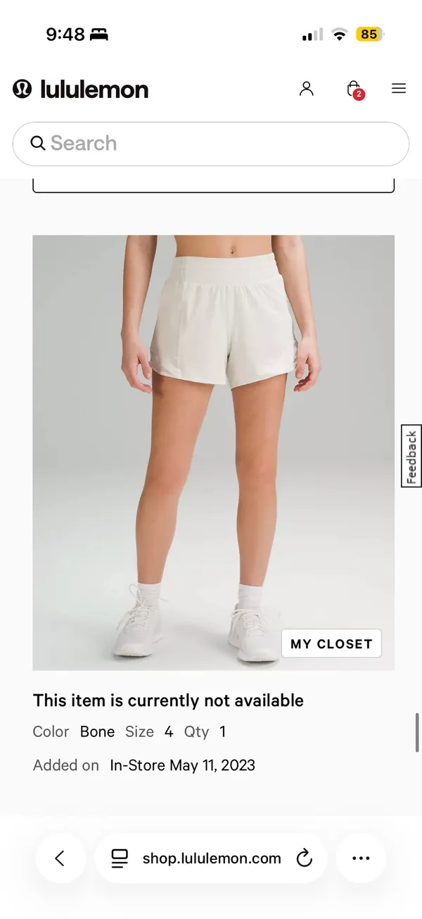 Lululemon Hotty Hot Shorts 4" - Image 3