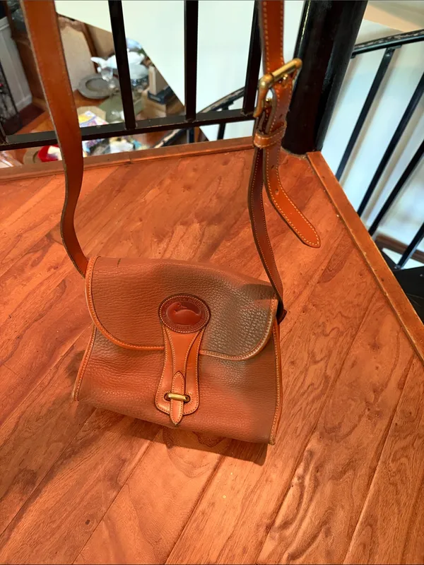 Dooney & Bourke Pebbled Leather Saddle Crossbody Bag - Image 2