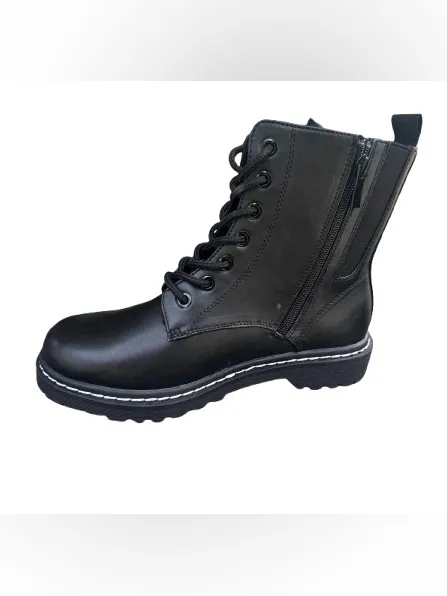 torrid Stevie Black Lace-Up Combat Boots - Image 4