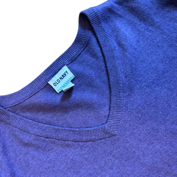 Women's Old Navy Purple Lightweight Tunic Minimalist Sweater SZ XXL 100% Cotton - Image 5