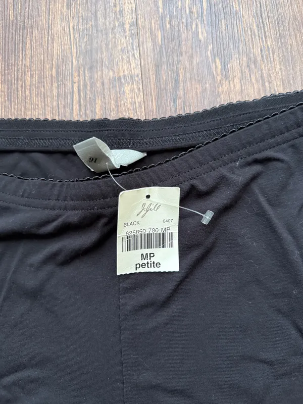 NWT J. Jill Pure Jill Affinity Women’s Black Knit Lounge Pants - Size M Petite - Image 4
