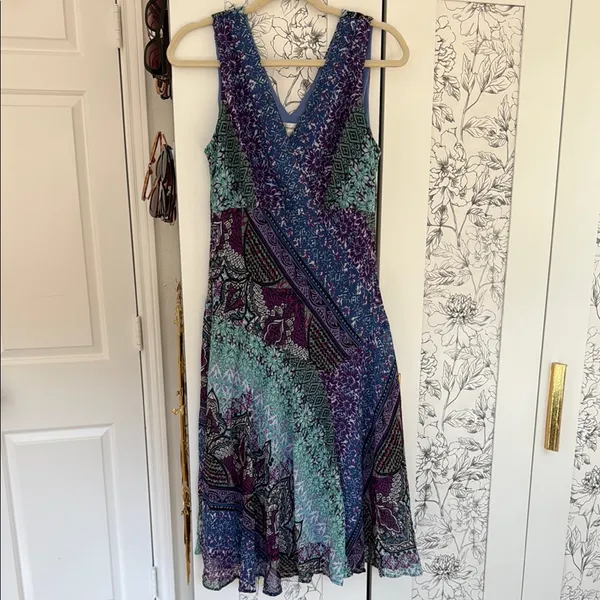 Y2k Whimsigoth midi dress Purple Size 12 - Image 2