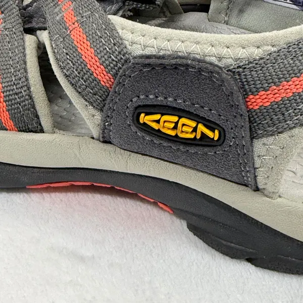 Keen Waterproof Water Newport Hiking Sandals Shoes Gray Orange Accent Size‎ 8 - Image 10