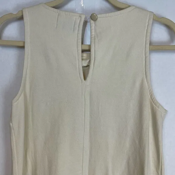 Juicy‎ Couture Dress Women's Small Beige Stretch Polka Dot Studded Mod Sheath - Image 13