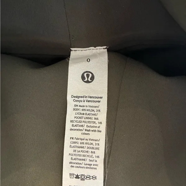 Lululemon Smooth Fit Pull-On High-Rise Cropped Pant 0 Army Green Pants - Image 2