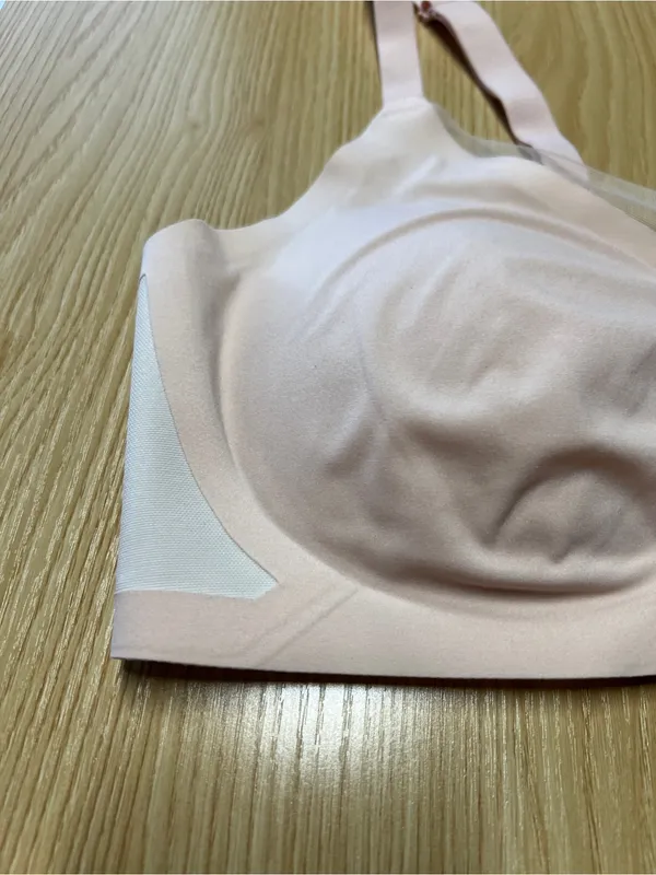 Honeylove CrossOver Wireless Bra Pink Cloud Size L Size L - Image 4