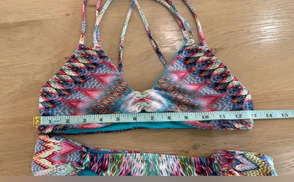 PILYQ reversible bikini set multicolor size small - Image 3