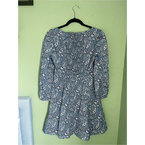 New J. Crew x Liberty Sweetheart Long Sleeve Mini Dress Bourton Bloom Size 00 - Image 6