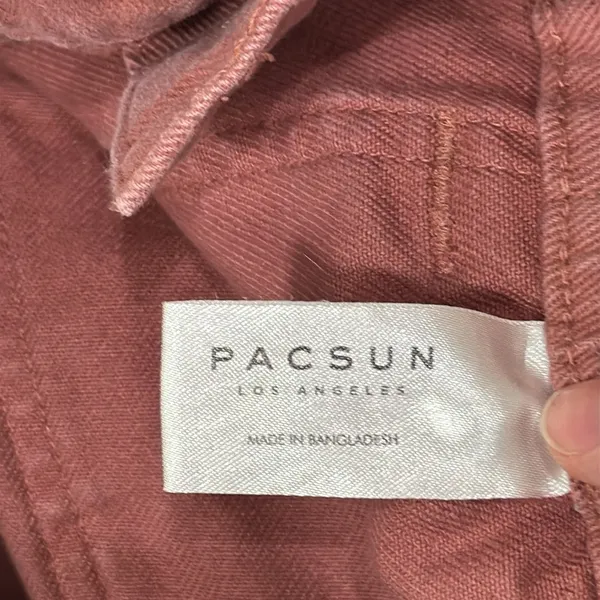 PacSun Women’s Sienna Dust Cargo Elastic Hem and Waistband Denim Pants Size XS - Image 11