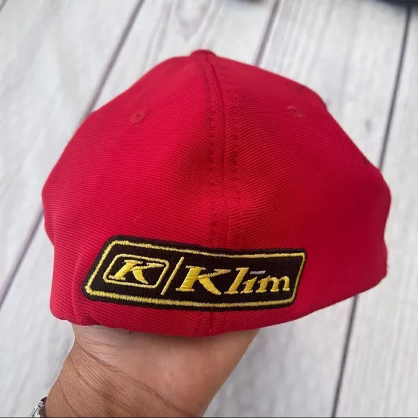 KLIM Snowmobile Motorcycle Baseball‎ Cap Hat Technical Reality One Size Elastic - Image 2