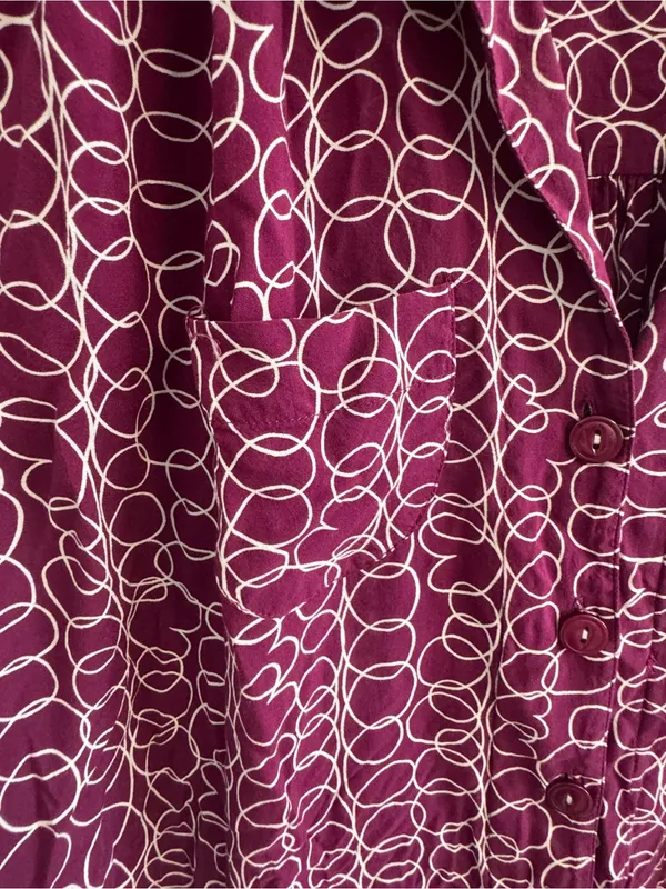 Maeve Anthropologie XS Abstract Print Button Front Blouse Top - Image 7