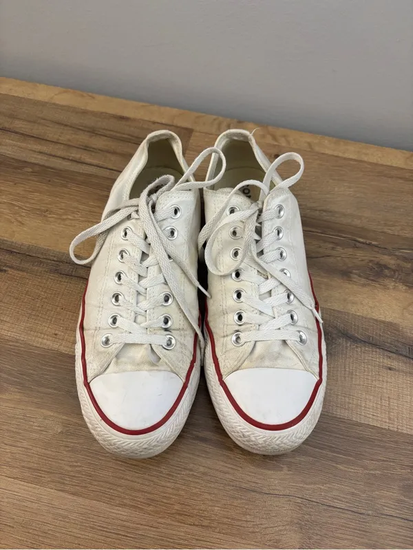 Converse Chuck Taylor All Star Lace Up Sneakers White Unisex - Image 6