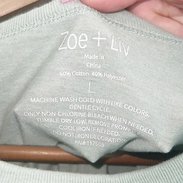 Zoe + Liv Sage Green Yosemite Graphic Mountain Tree Short Sleeve Women’s T-Shirt - Image 3