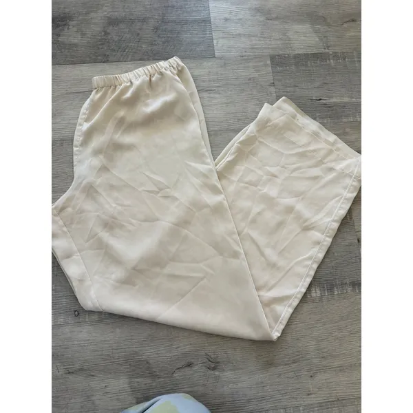 J.Crew "Re-imagined" Satin Pajama‎ Set - Soft Champagne - Image 6