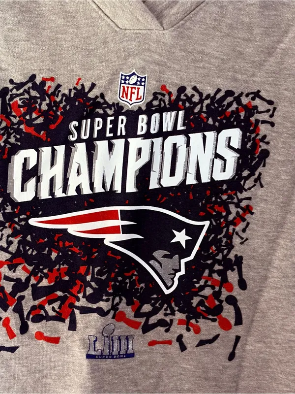 Fanatics New England Patriots Super Bowl LIII Champions Hoodie Women's XL NWT - Image 2