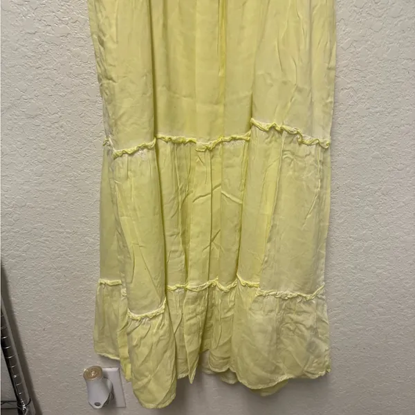 SATURDAY SUNDAY by Anthropologie Yellow Sleeveless Maxi Dress Size XL - Image 13