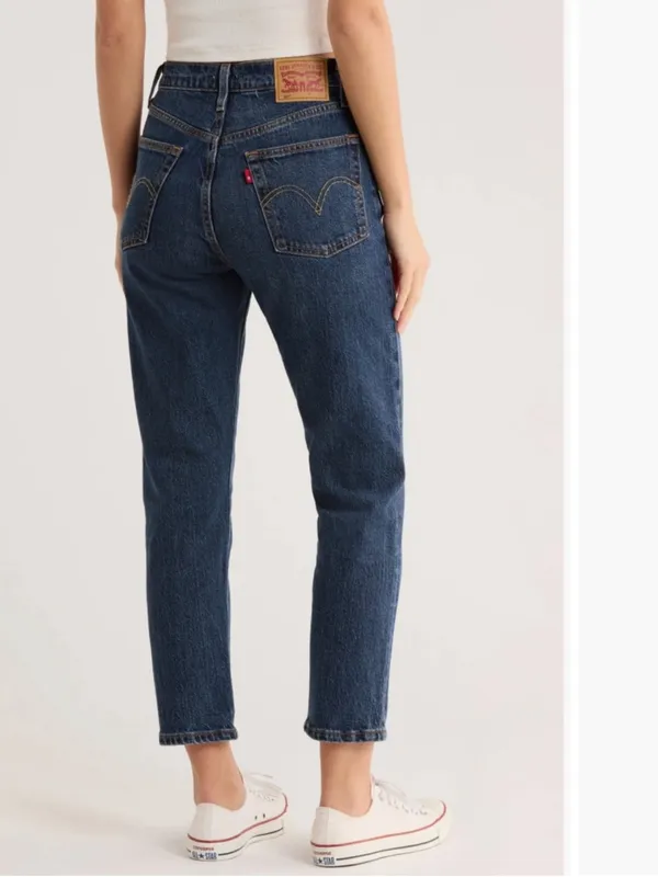 NWT Levi’s Premium 501 Original Crop Jeans Straight Leg Button Fly Sz W29 L26 - Image 4