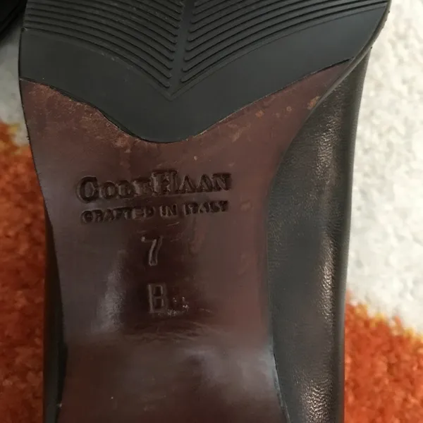 Cole Haan City black leather low heeled loafers 7B - Image 7