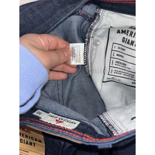 american giant 218 skinny womens‎ jeans 32 NWT mountian wash - Image 5