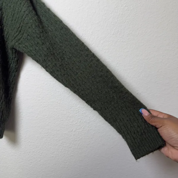 Madewell Women Alpaca Mayfair Cardigan Sweater XS‎ Green Goblin Gremlincore - Image 6