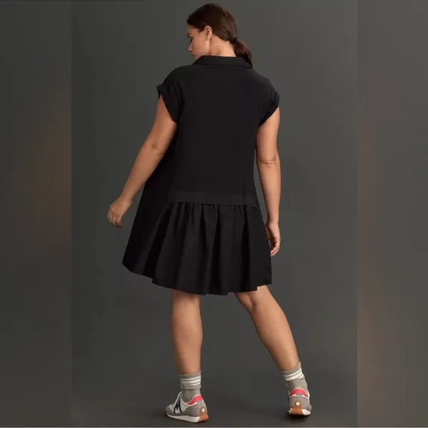 Anthropologie Daily Practice Offside Mini Dress Black Womens XL New - Image 2