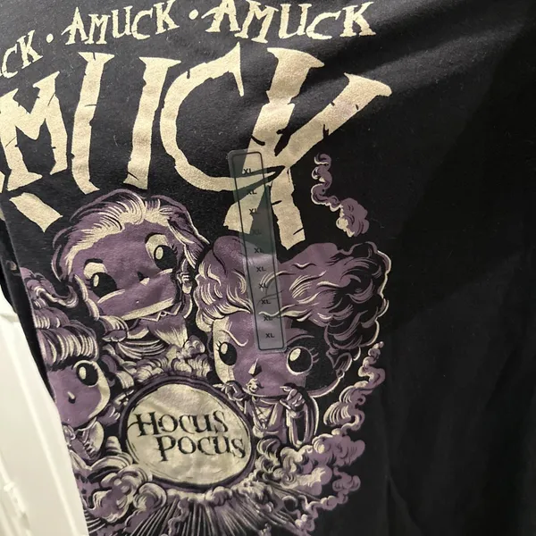 Disney Funko Pop Hocus Pocus Amuck Amuck Amuck Black Graphic Tee Shirt XL NWT - Image 3